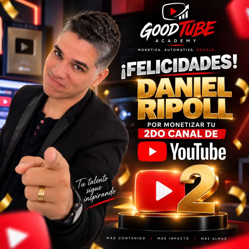 Daniel Ripoll — Monetizó su 2º canal