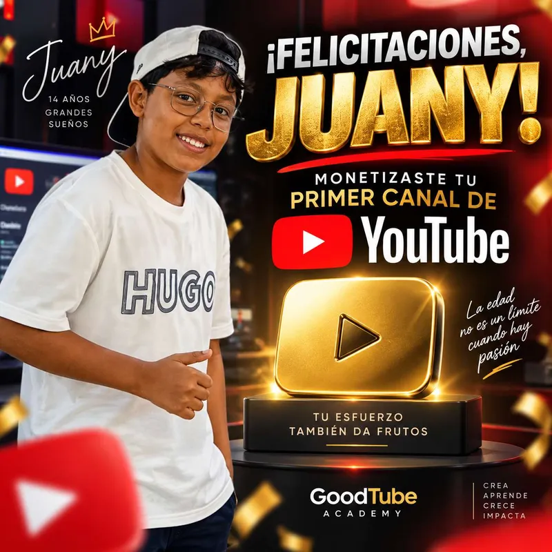 Juany, 14 años — Monetizó su primer canal