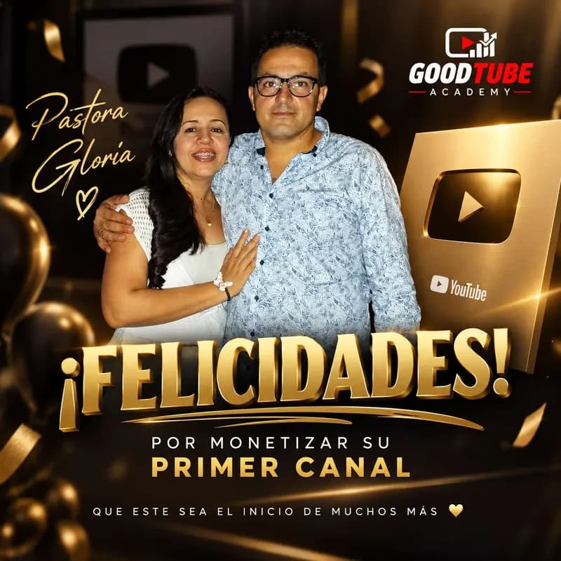 Pastora Gloria — Monetizó su primer canal